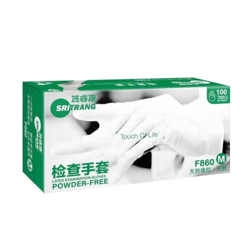 施睿康 F860 一次性乳胶检查手套